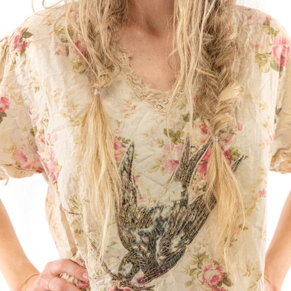 Magnolia Pearl Floral Ada Lovelace Dress in Cottagebird - Picture 3 of 8